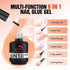 Vanfa 6 IN 1 Nail Glue Gel for Acrylic Nails Extension Nail Tips, Strong Adhesive for Press on Nails