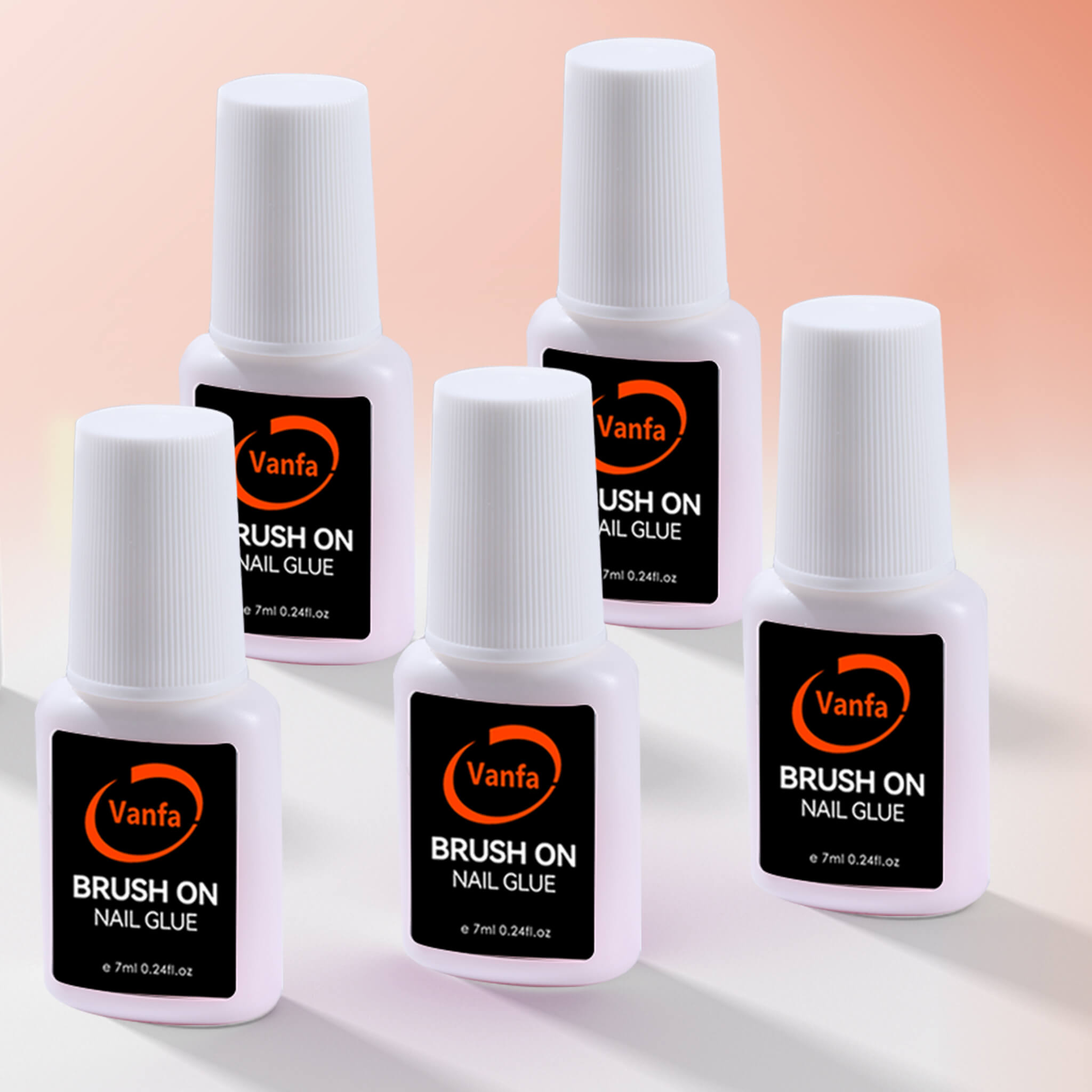 Vanfa Brush on Nail Glue 0.24 oz