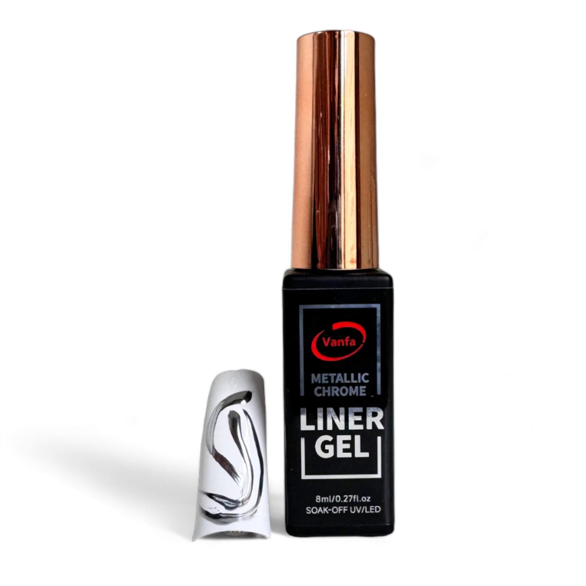 Vanfa Detailing Nail Art Gel Liner #Metallic Chrome