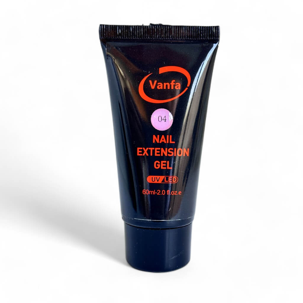 Vanfa Nail Extension Gel polygel 2 Oz Tube (Dark Pink #4)
