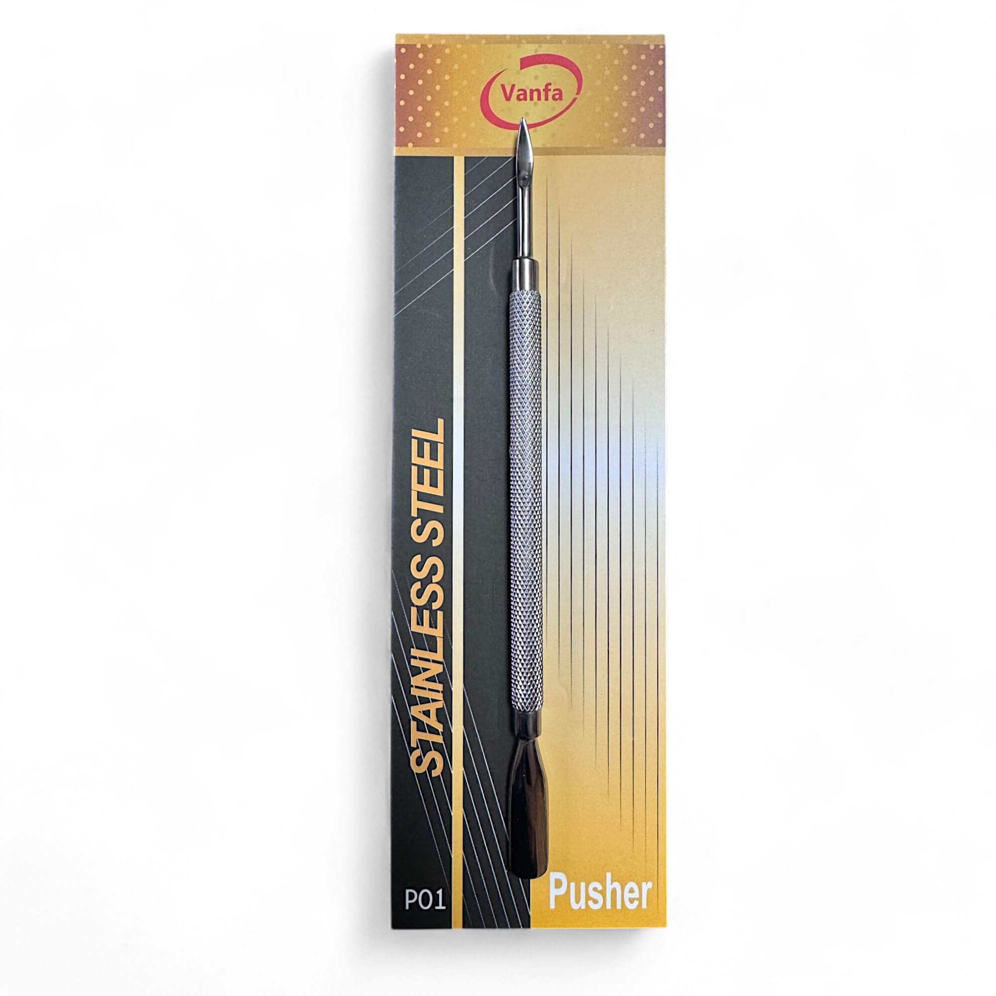 Vanfa Cuticle Pusher Tool Stainless Steel for Cuticle Remover P01