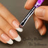 Vanfa French Brush for Nails, Clean up brush for Gel Nail Polish (Purple Handle R10)