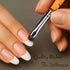 Vanfa French Brush for Nails, Clean up brush for Gel Nail Polish (Oragne Handle R12)