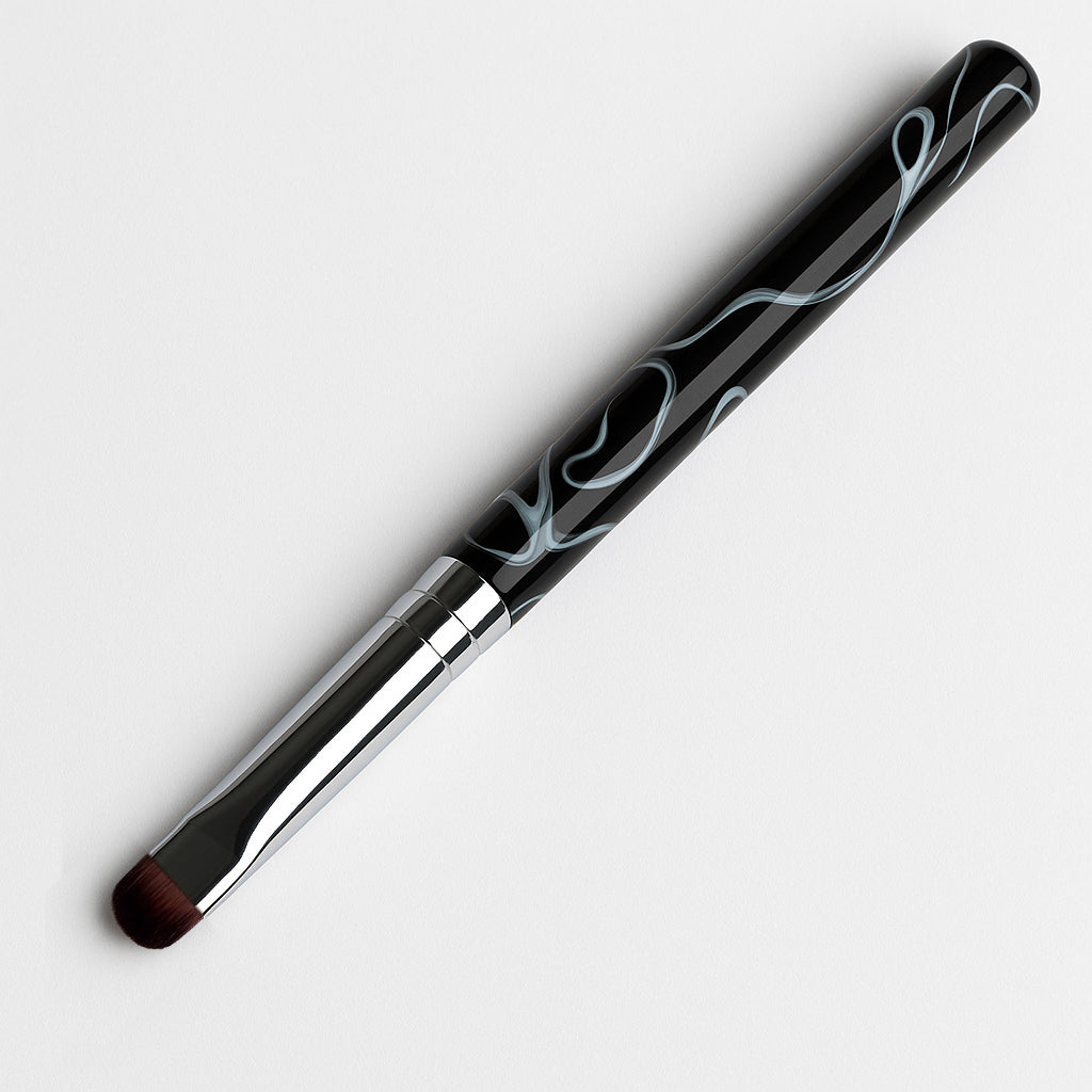 Vanfa French Brush for Nails, Clean up brush for Gel Nail Polish (Black Handle R16)