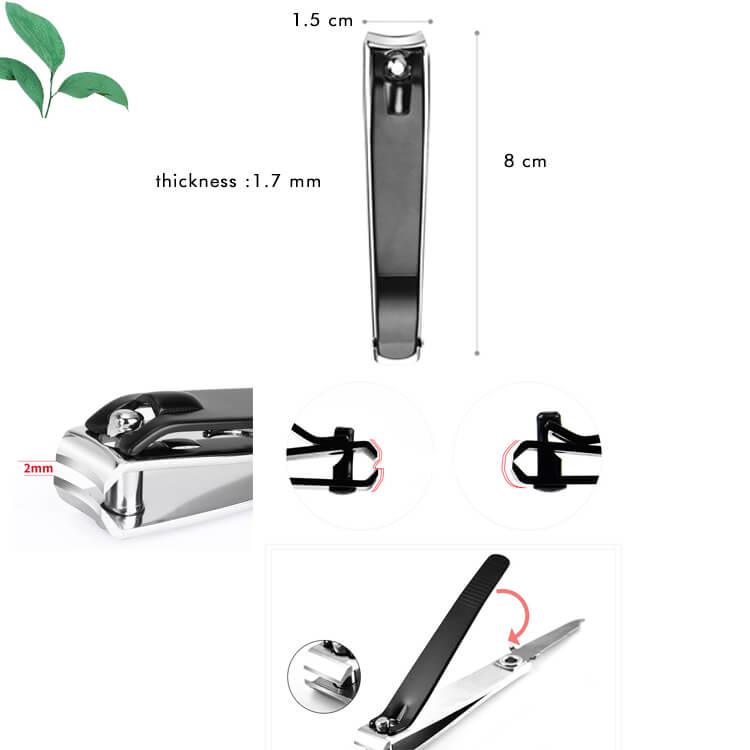 Stainless Steel Nail Clipper - #212AB Curved